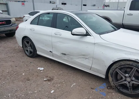 2015 Mercedes-Benz C 300 Sport 4Matic from USA, damaged, VIN 55SWF4KB5FU025256